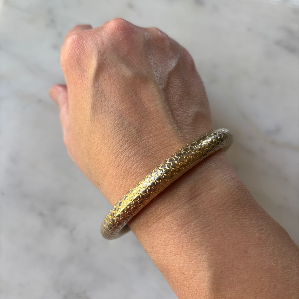 Vintage Gold Textured Bracelet